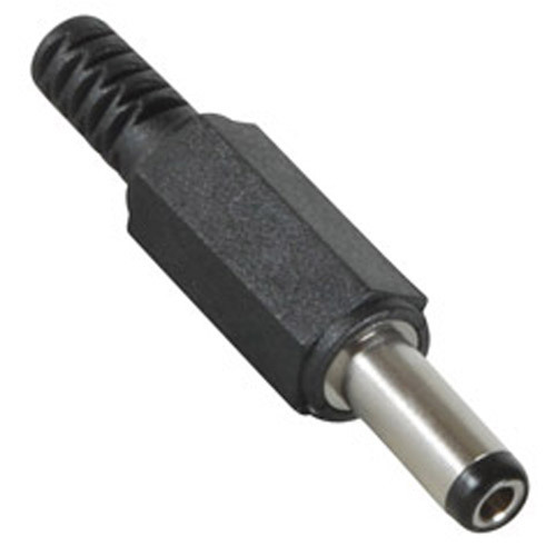 Plug DC 2.1mm Macho Plastico con Cola