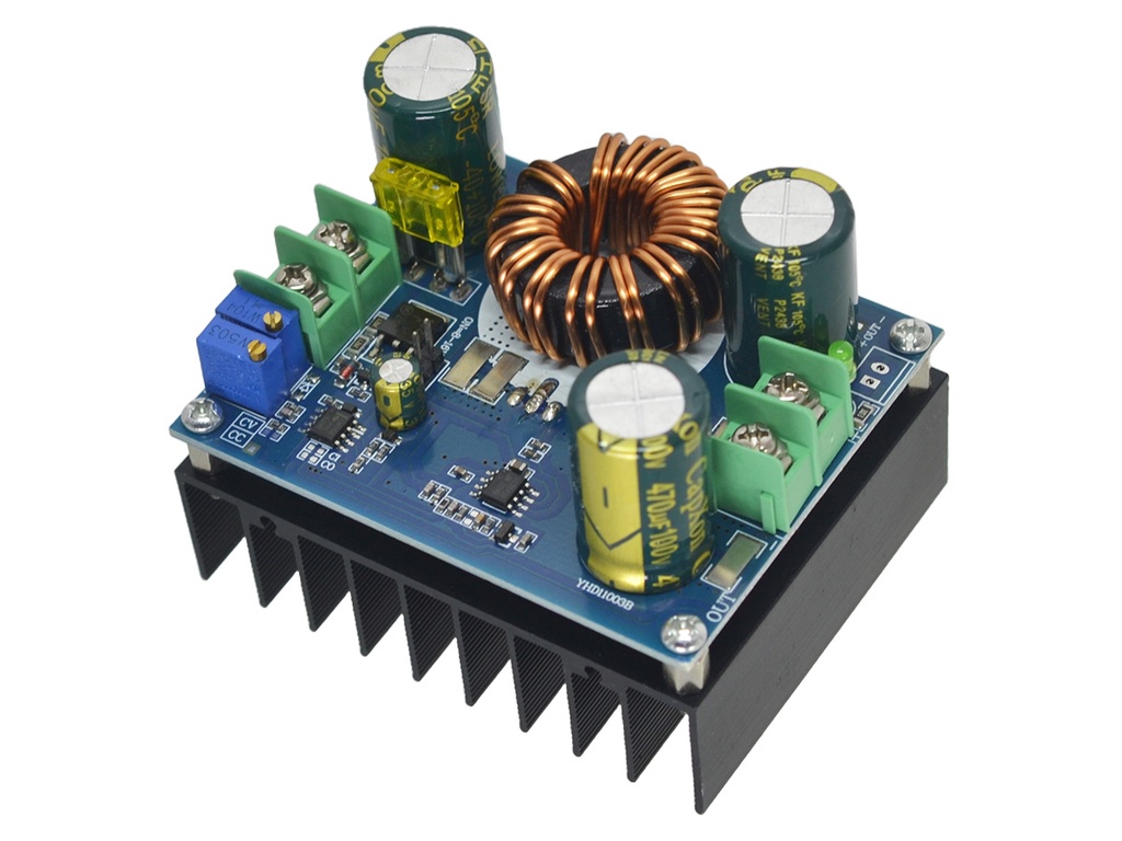 SU-600W Modulo MPPT Step Up 600W 15A 10-60V a 12-80V, Corriente y Voltaje Constante 