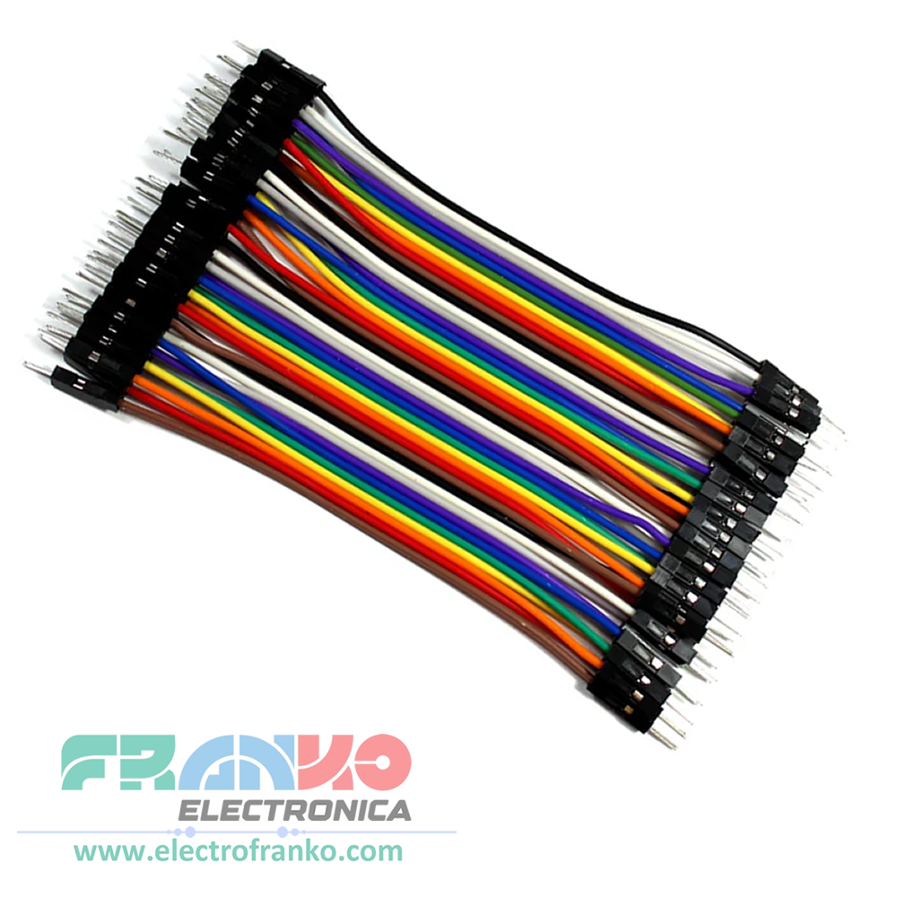 Set de 40 Cables Jumper / Dupont 10cm