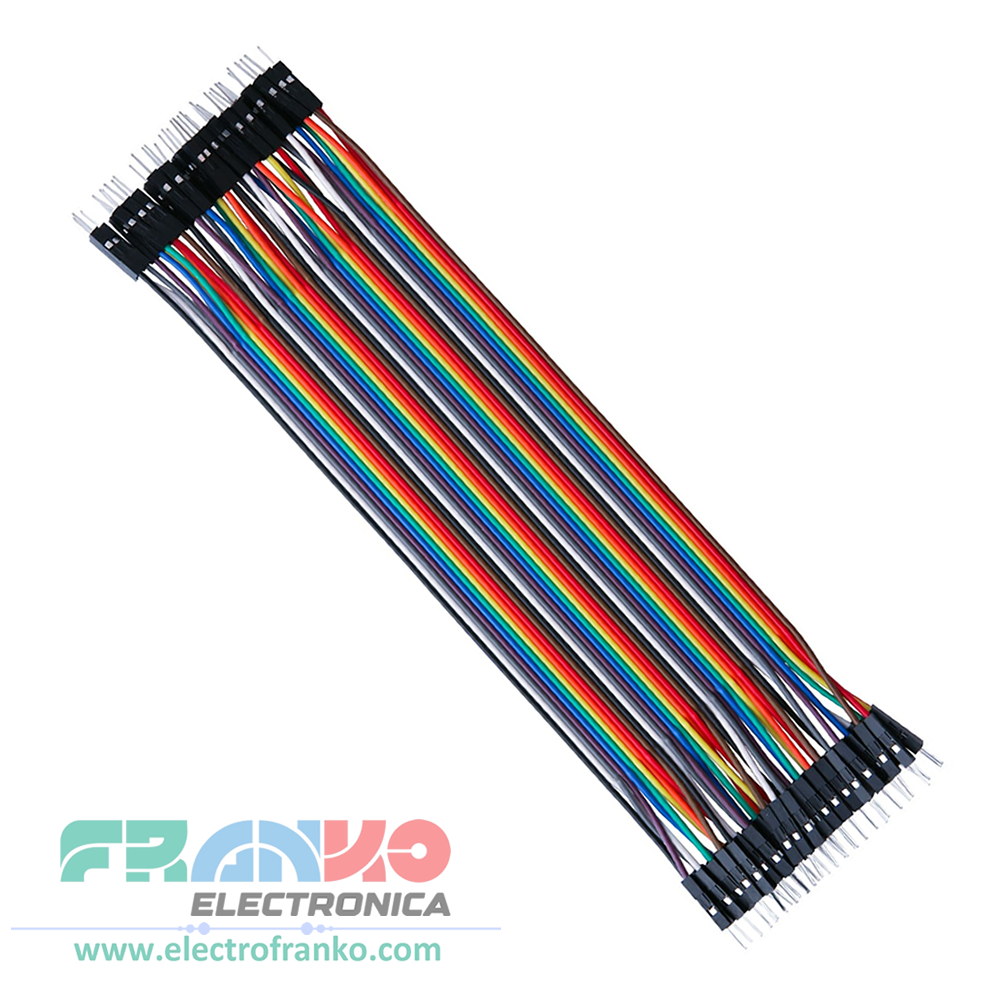 Set de 40 Cables Jumper / Dupont 20cm
