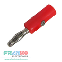 Conector Tipo Plug Banana de 4mm con Tornillo para Cable AWG 