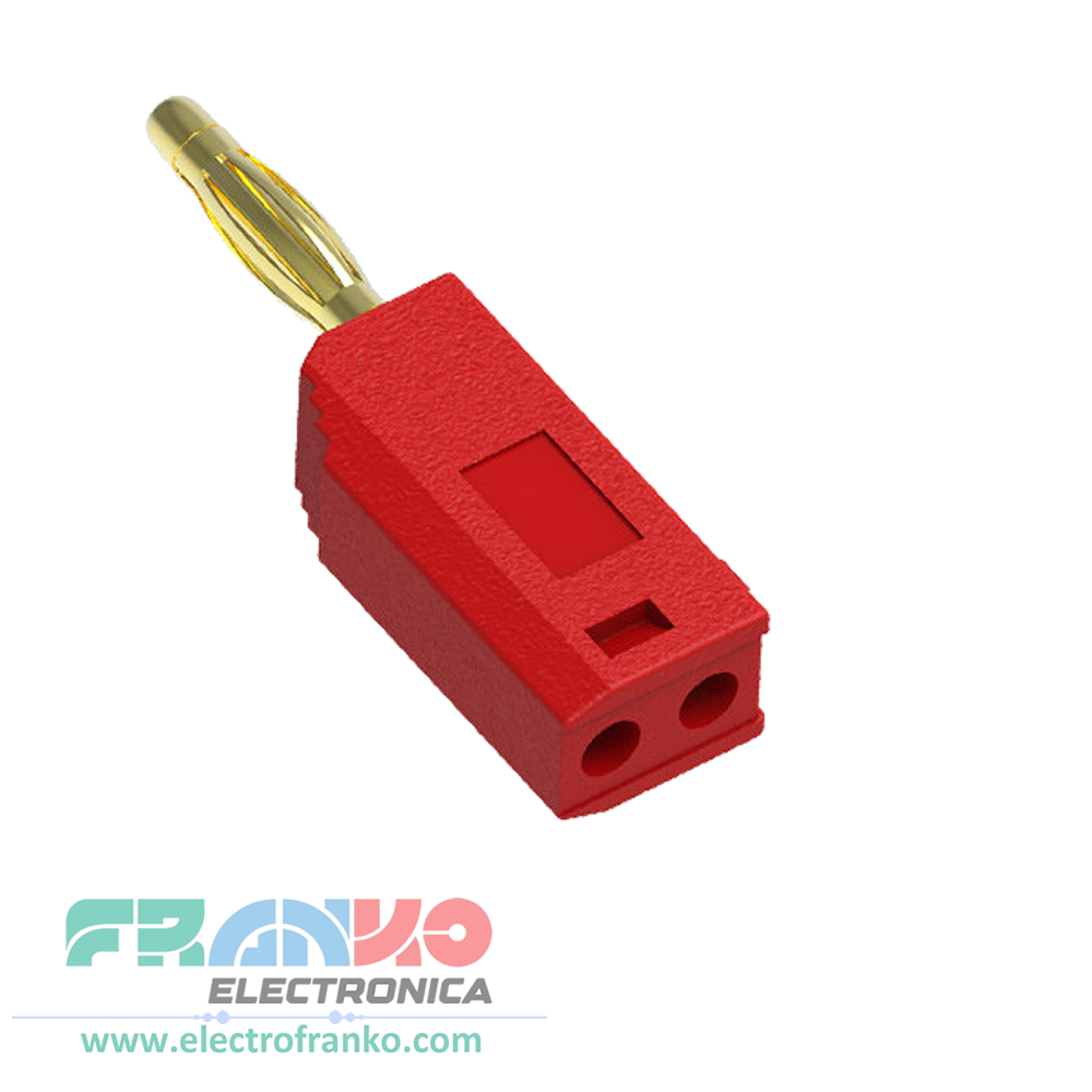 Conector Banana Macho 2mm 20A para Fuentes y Proyectos Electrónicos