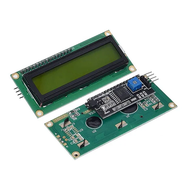 Display LCD 2x16  I2C 5V Adaptador PCF8574 Backlight Verde
