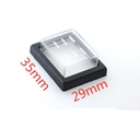 Cubierta Protectora Impermeable KCD4 para Interruptores 25x31mm Transparente