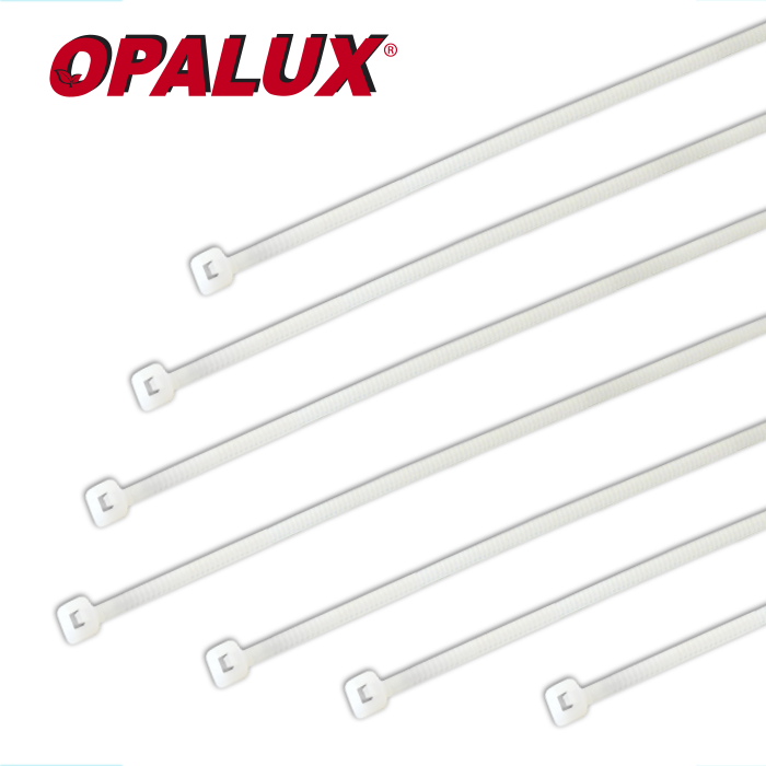 CCT-25100 Cintillos Nylon 100X2.5mm Color Blanco "Opalux" Paquete de 100 Unid.