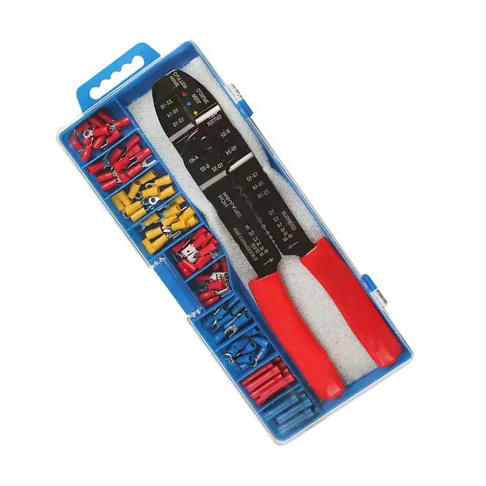 Kit de Herramienta Crimper + Terminales Eléctricos Aislados (85 conectores) SK-29 8 SHE.K