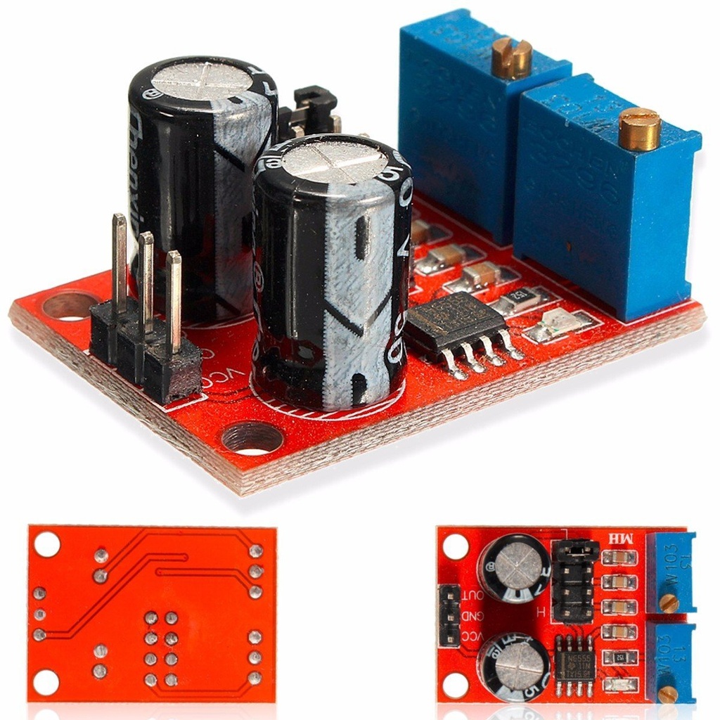 GEN-NE555 Módulo Generador de Pulso NE555 – Generador de Señal de Onda Cuadrada 5–12V Ajustable