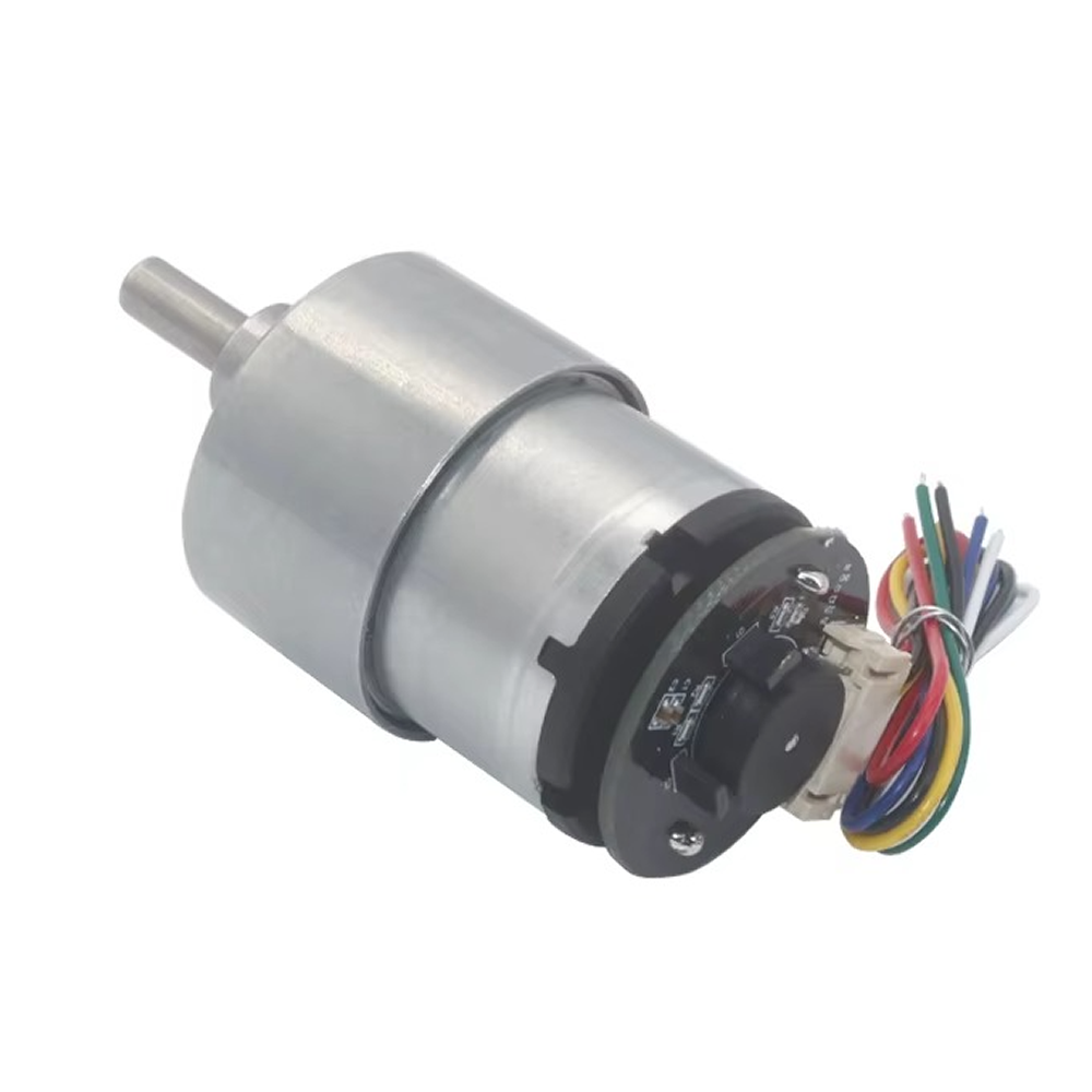 Motor DC con Engranajes JGB37-520B Con Codificador en Motor – 12V  600RPM 