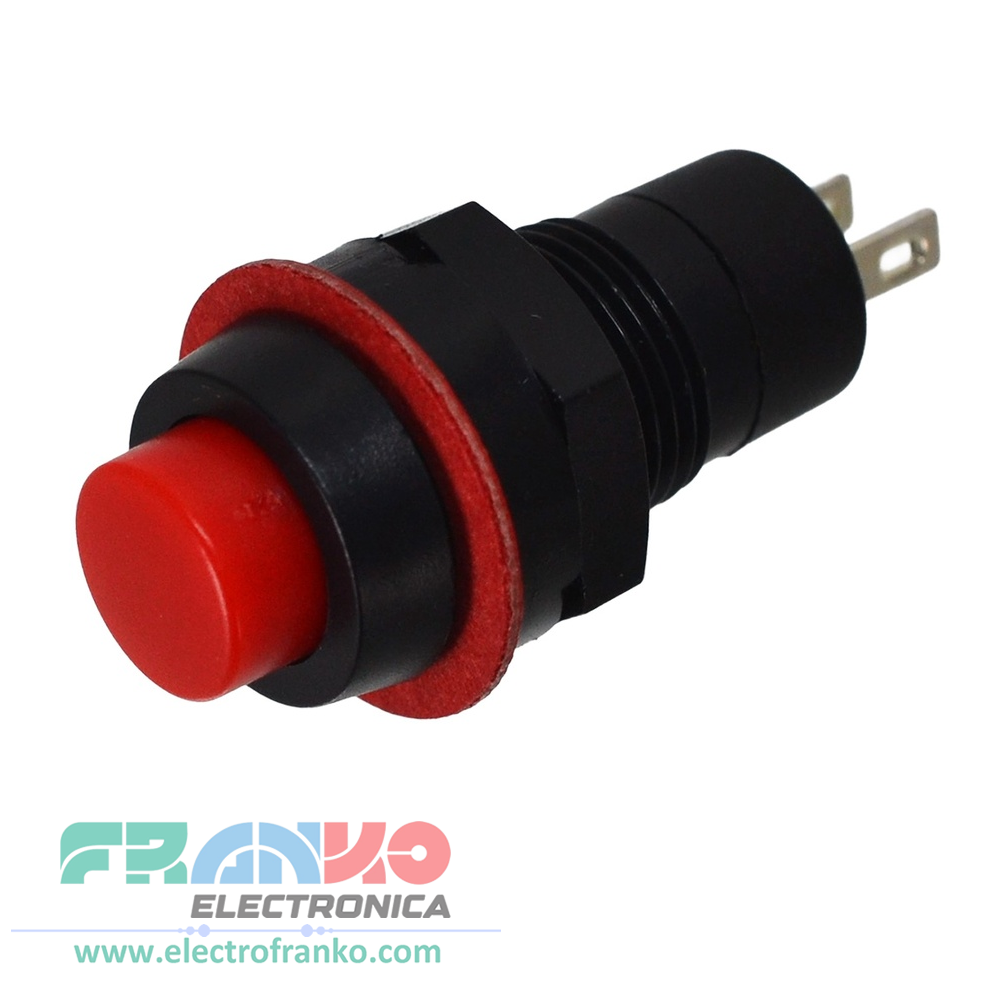 DS-211 Pulsador Redondo NC/NA de 10 mm Interruptor Momentáneo