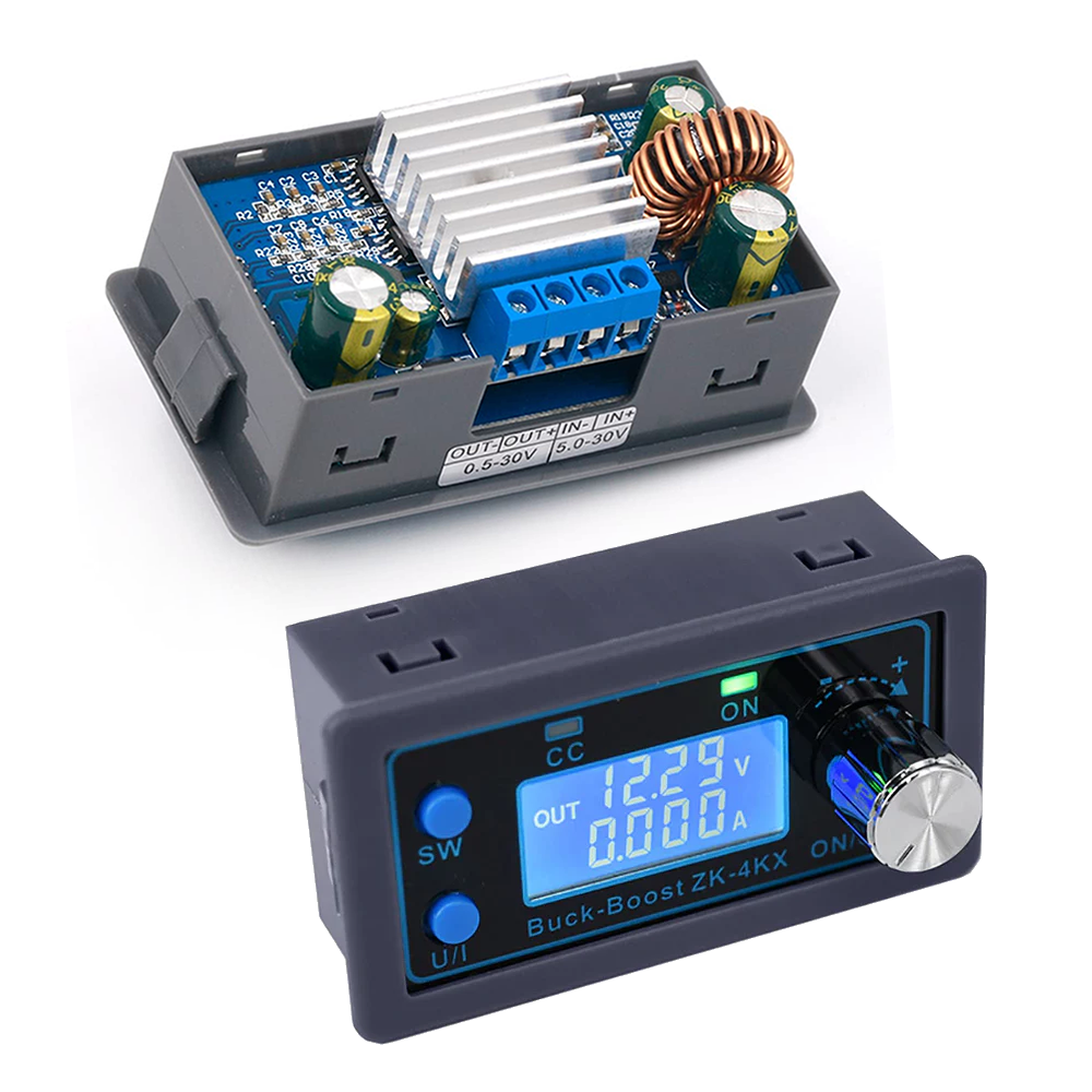 ZK-4KX CC Convertidor Buck / Boost  – Fuente de Alimentación Ajustable 0.5–30V 4A