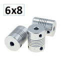 Acople Flexible de Aluminio de 6x8 D19 L25 