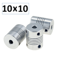 Acople Flexible de Aluminio de 10x10 D19 L25 