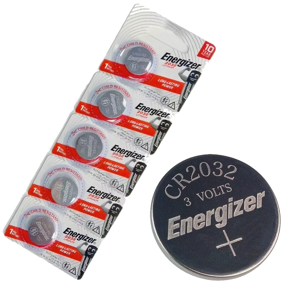 Bateria de Litio Boton 3V. CR2032 x 5 Pilas ENERGYZER