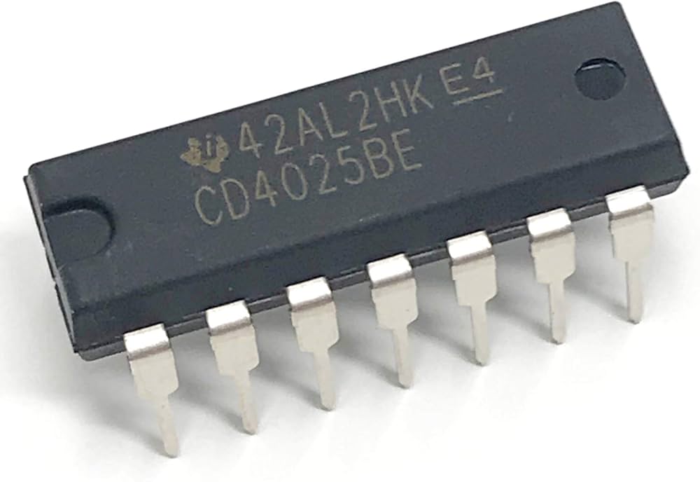 CD4025BE Compuerta NOR Triple de 3 Entradas encapsulado DIP-14