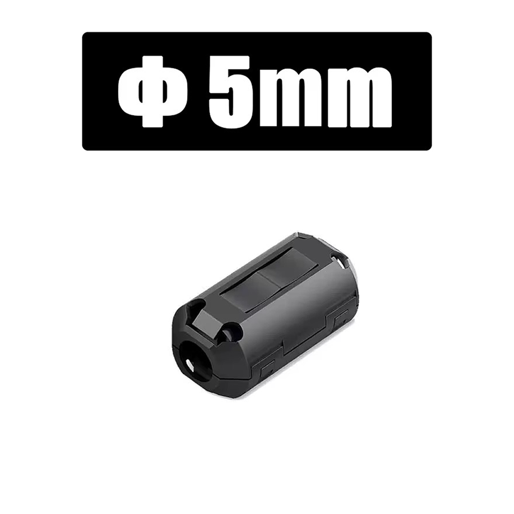 Nucleo de Ferrita Toroidal Clip-On – Filtro EMI/RFI para Cable USB, Video y Alimentación