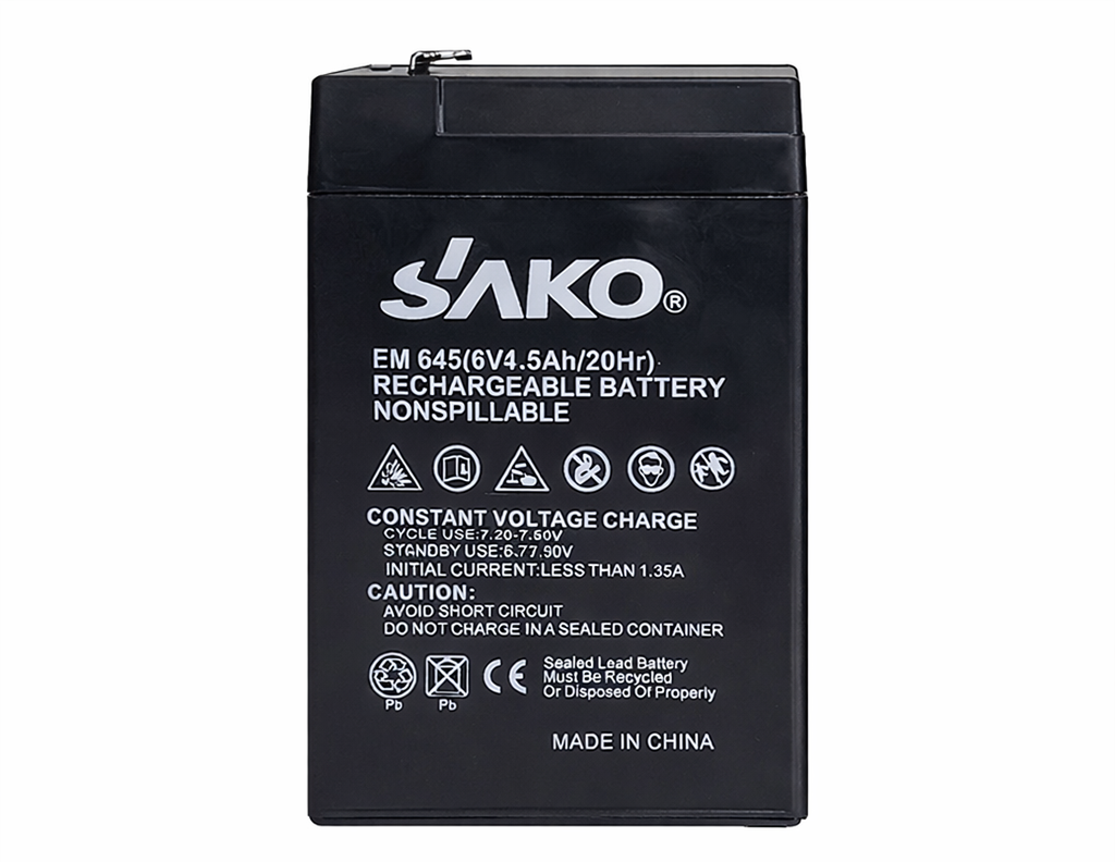 Batería 6V 4.5Ah SAKO Recargable Sellada FM645