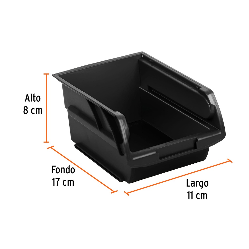 Gaveta Apilable #2 de Plástico, 17 x 11 x 8 cm, TRUPER 10889