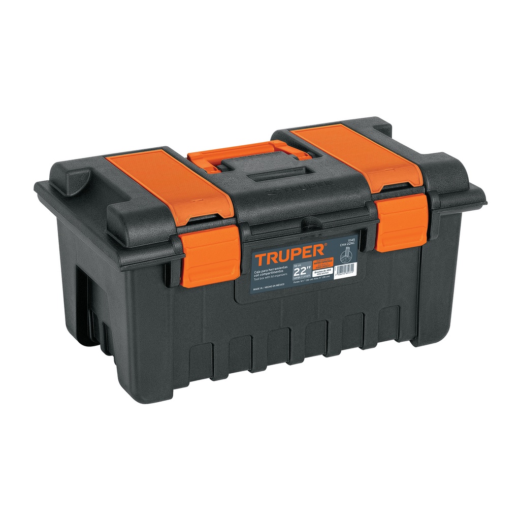CHA-22NC Caja para Herramienta de 22" con Compartimentos, TRUPER 11145