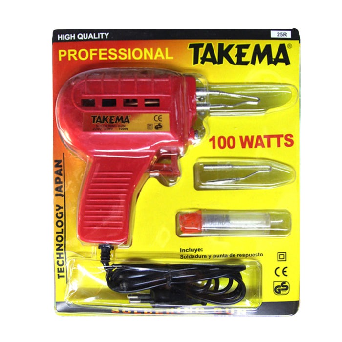 25R Pistola de Soldar con Punta Repuesto 100W 220VAC  TAKEMA