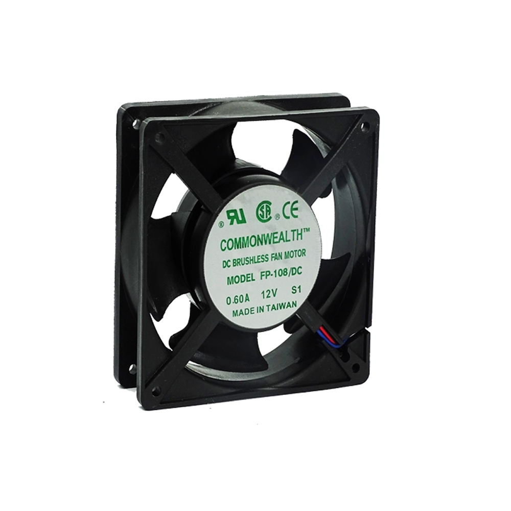 Ventilador 12VDC 0.13A 60X60X25mm COMMONWEALTH FP-108F-12VDC.