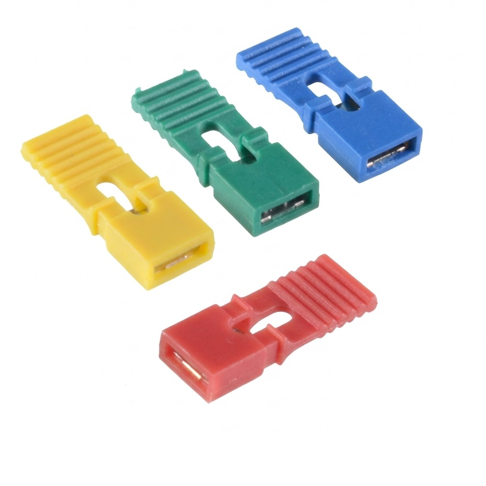 Jumpers de Colores para Conexión con Jalador en Placas PCB