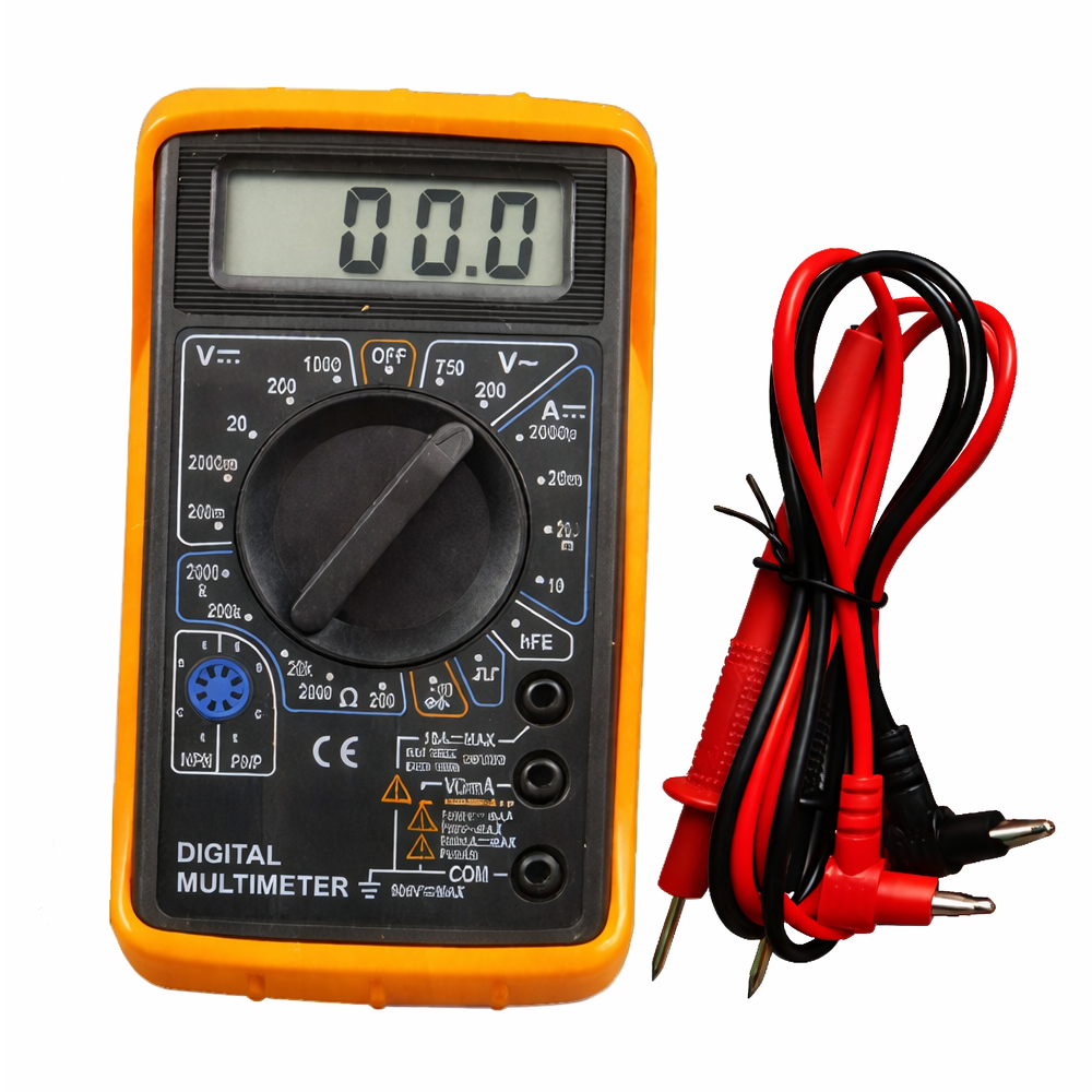 Multímetro Digital DT830D con Protección de Silicona