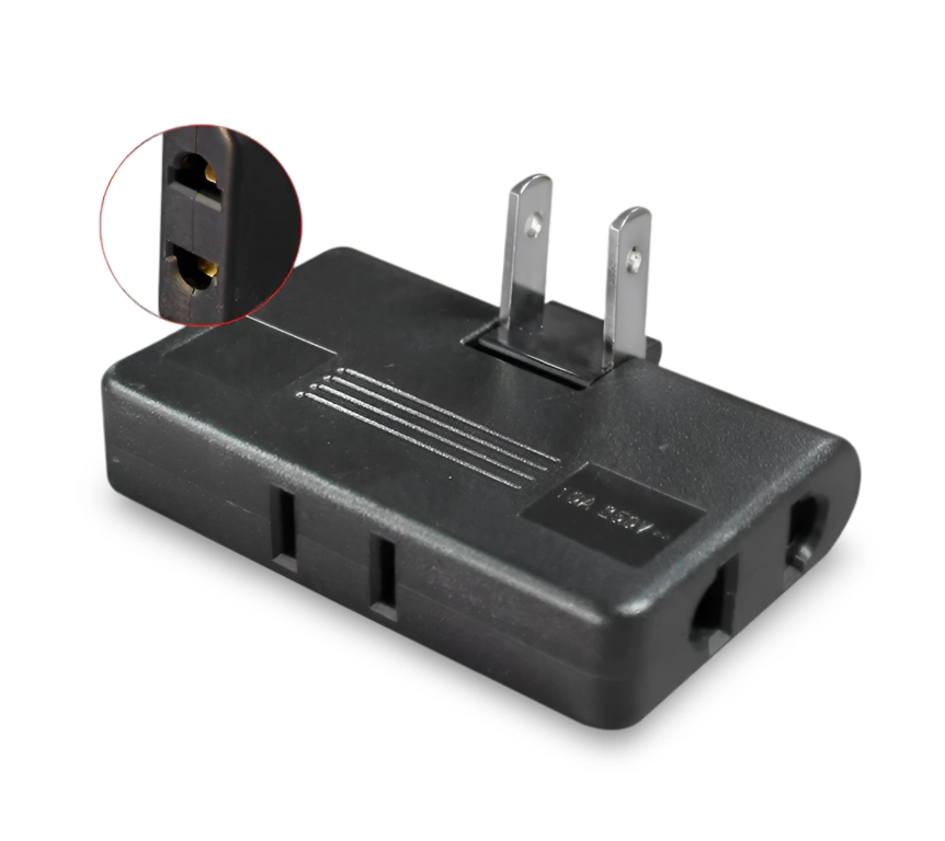 Adaptador Múltiple Giratorio Opalux con 3 Tomas Universales 