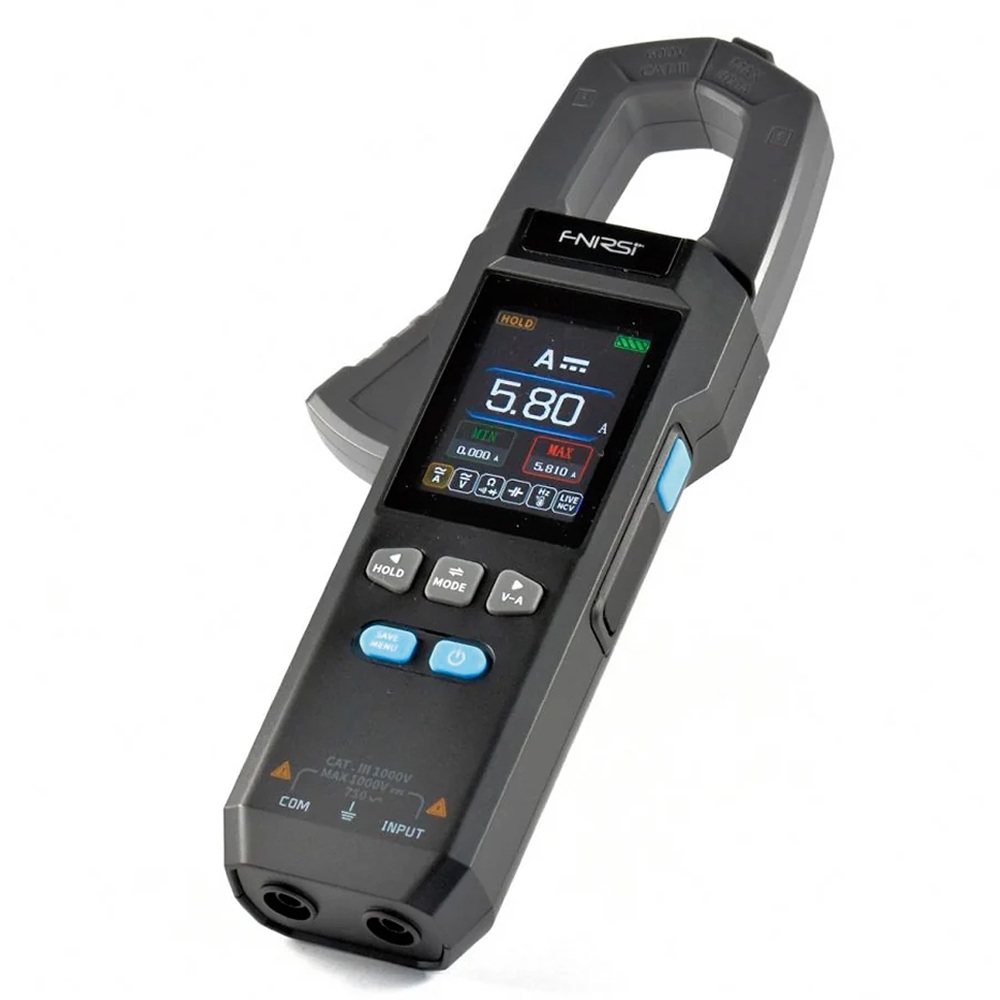 Pinza Amperimétrica Inteligente FNIRSI DMC-100 | 600A AC/DC | Batería Recargable