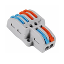 Conector de Conexion Rápida 2 a 4 (28–12 AWG) – Terminal de Empalme en Línea Aislados