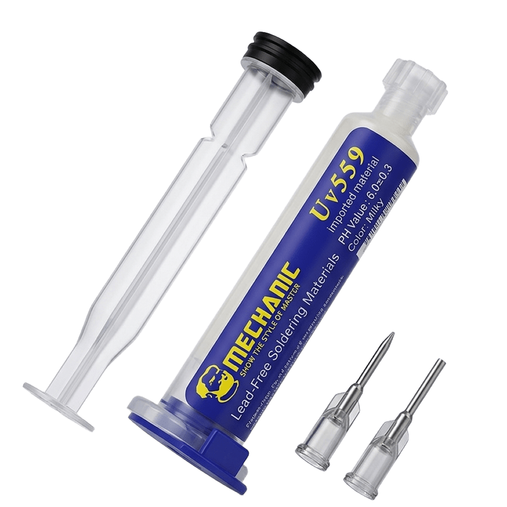 Pasta Flux UV-559 Mechanic para Soldadura SMD BGA | Alta Precisión