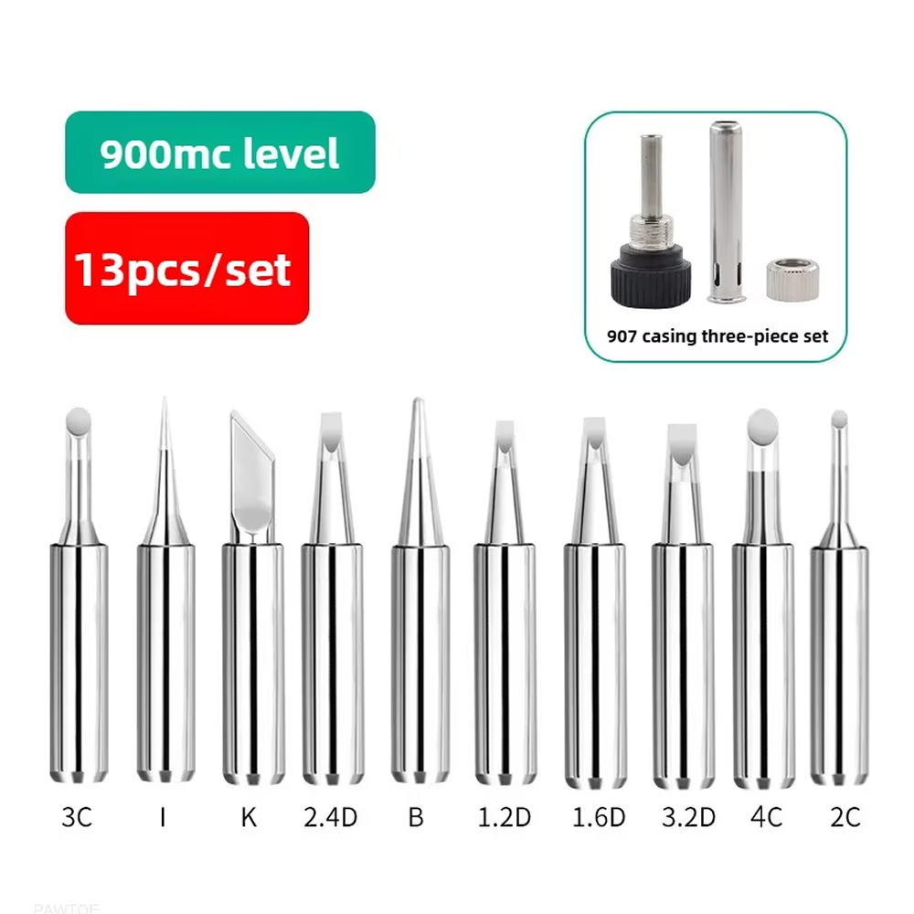 Puntas para Cautín Juego de 10 Puntas con Funda   