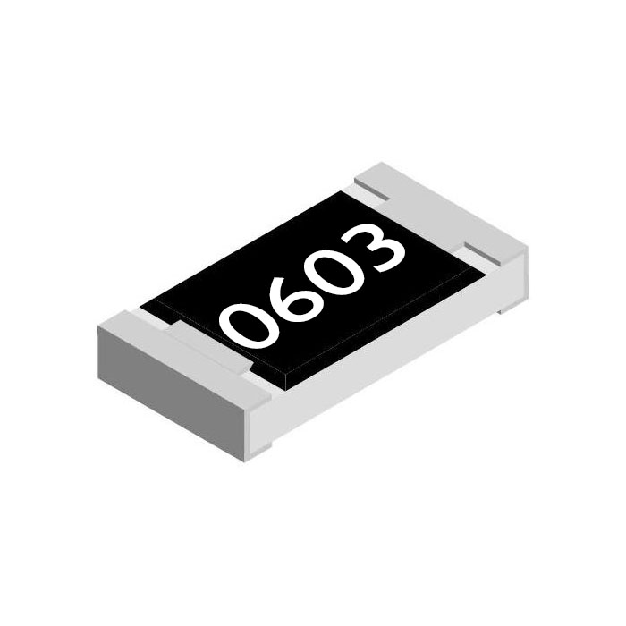 Resistencia SMD 0603 1% 1/4W Superficial por 5 Unidades 
