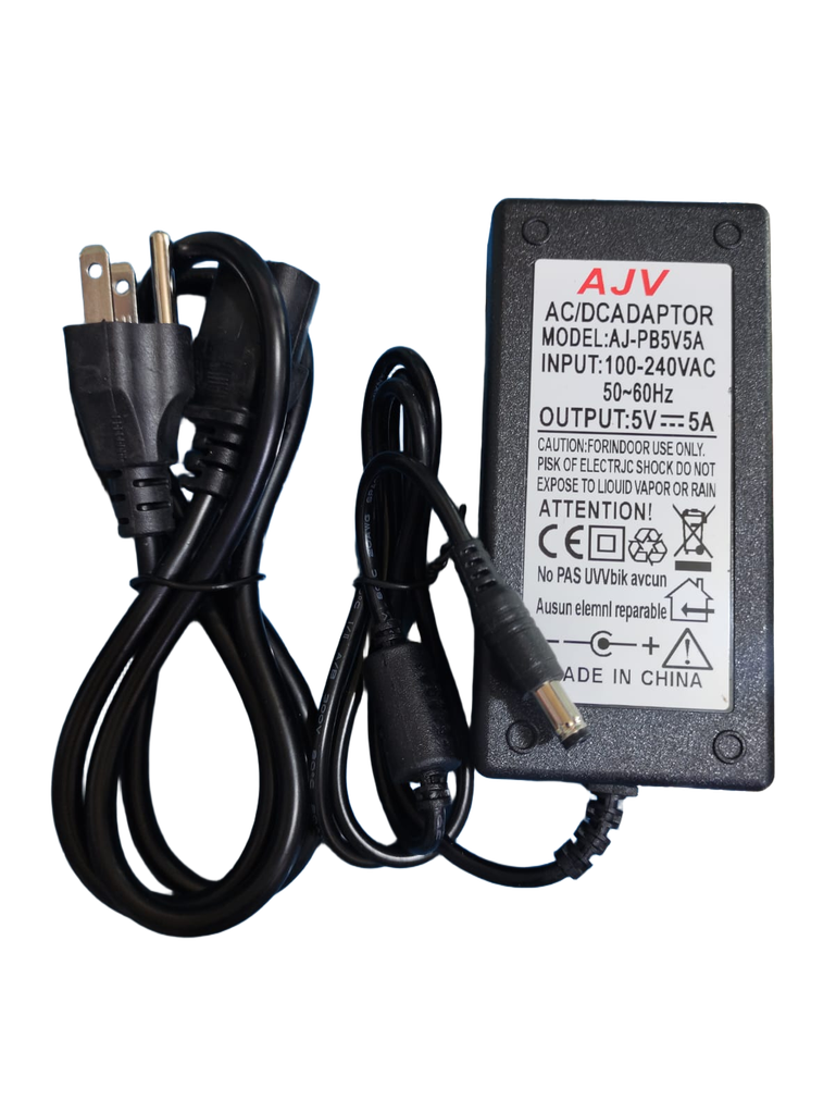 Fuente de Alimentación Switching 5V 5A AC/DC – Conector 5.5×2.1 mm 