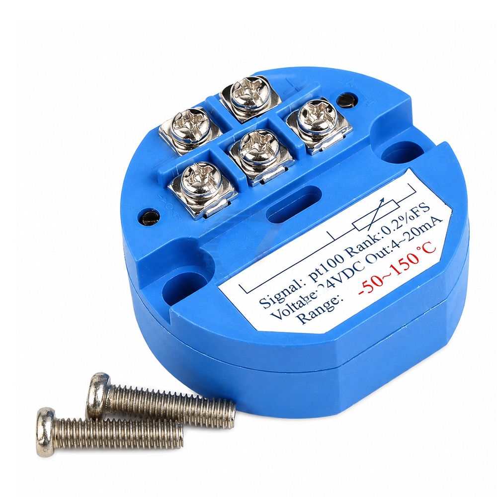 Transmisor de Temperatura PT100 a 4-20mA 24VDC -50-150 Celsius