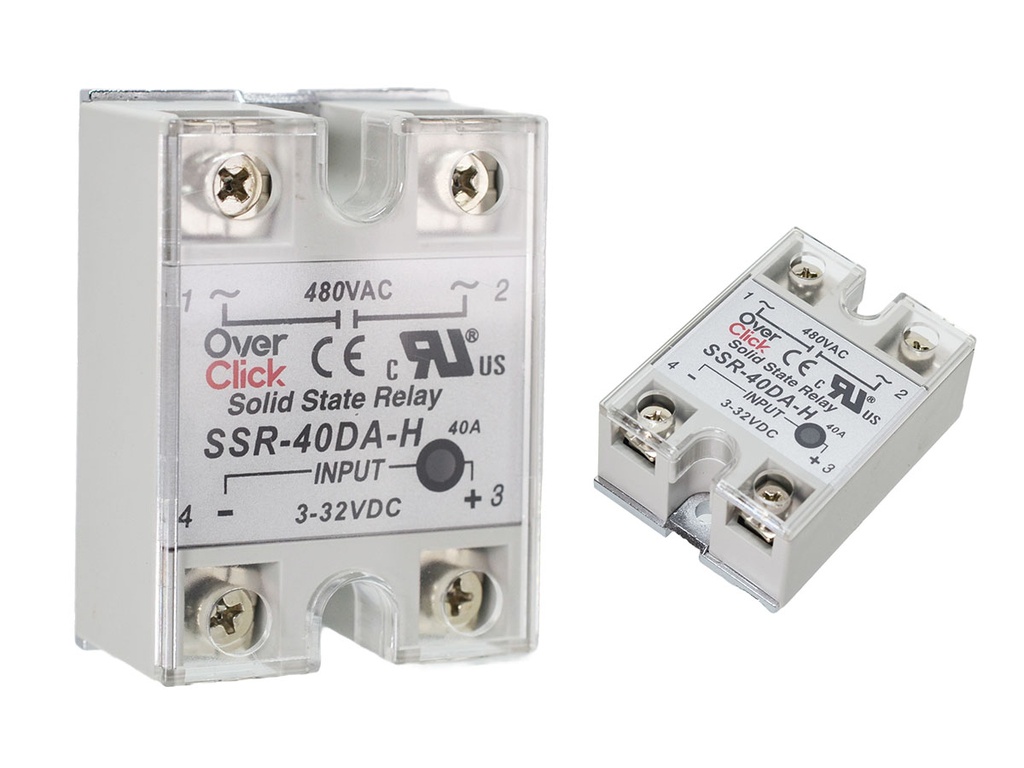 Rele de Estado Sólido DC-AC de 75A 480VAC Max. Entrada 3-32VDC Salida 90-480VAC