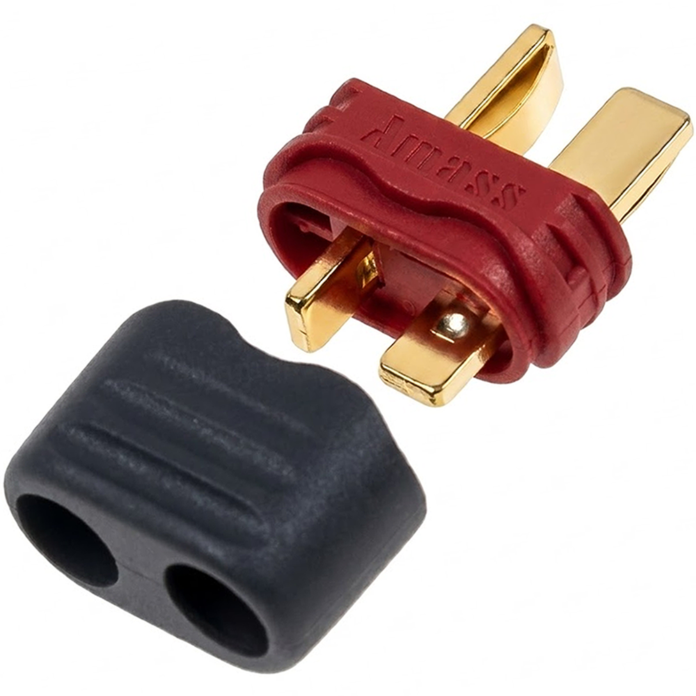 Conector Macho Deans T-Plug Amass con Protector