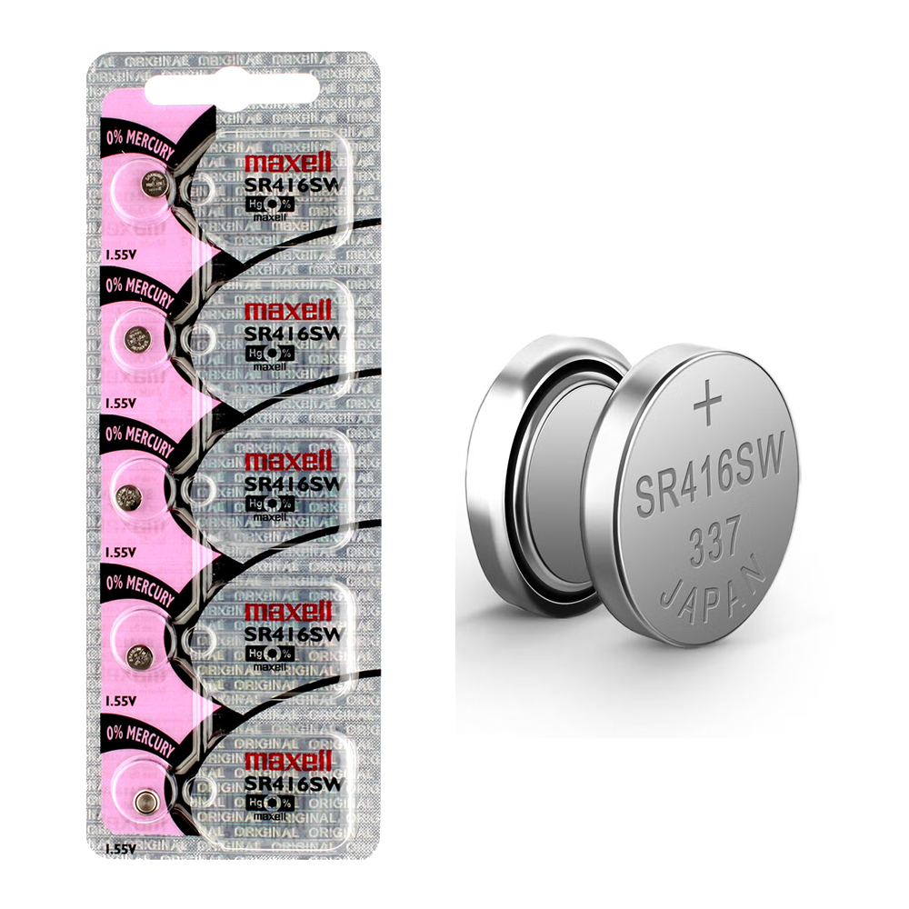 Pila Maxell 337 SR416SW 1.55v Botón 