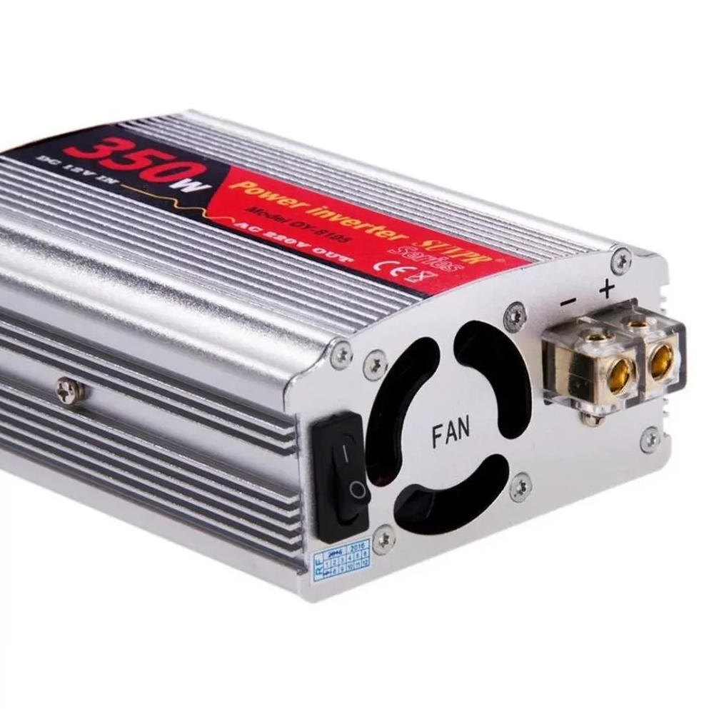 Inversor de Corriente Portátil de 12V DC a 220V AC 350W