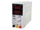 Fuente Regulable de 0-32VDC 0-10A. Fuente de Laboratorio, Tamaño 7x16x22cm