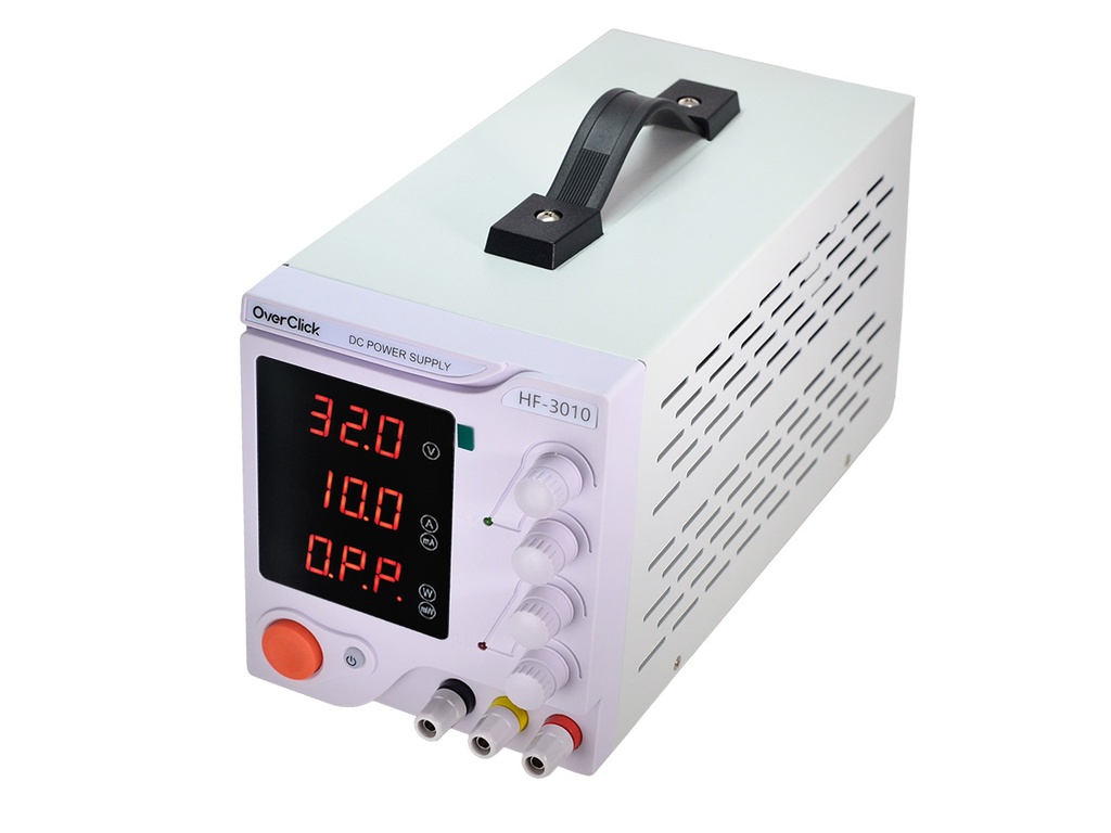 HF-3010 Fuente de Alimentación Regulable de 0-30V 0-10A 150W CC Overclick
