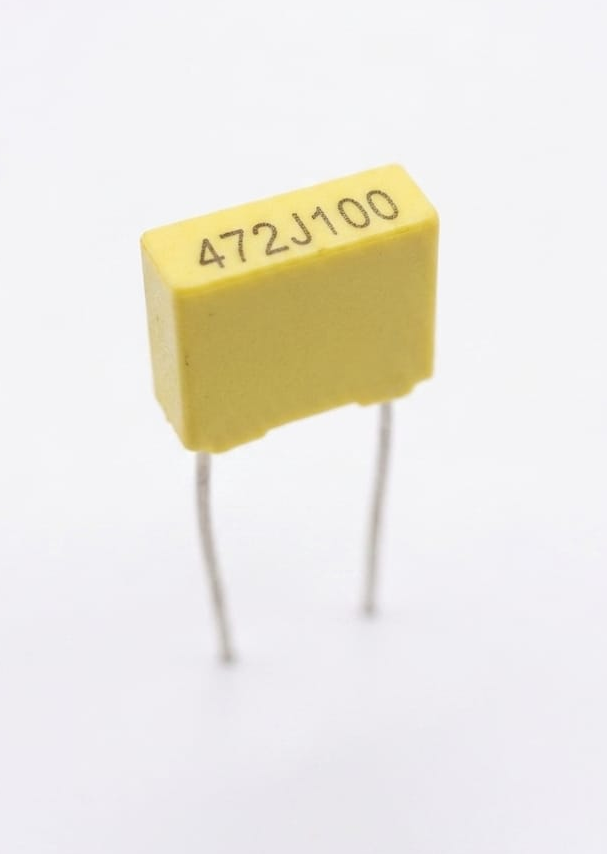 Condensador Poliester Metalizado 4.7nF 100 Volts 472J/100