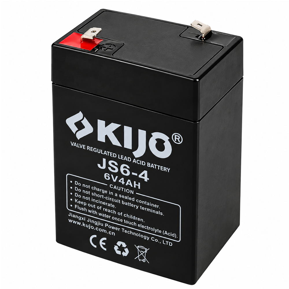 Batería Recargable 6V 4Ah Seca Sellada KIJO JS6-4AH 