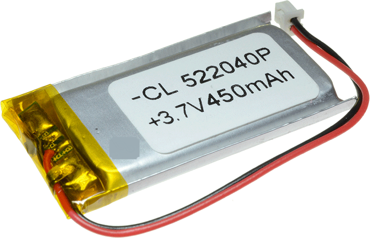 Bateria de 3V7 360mAH ION Litio Recargable 502040