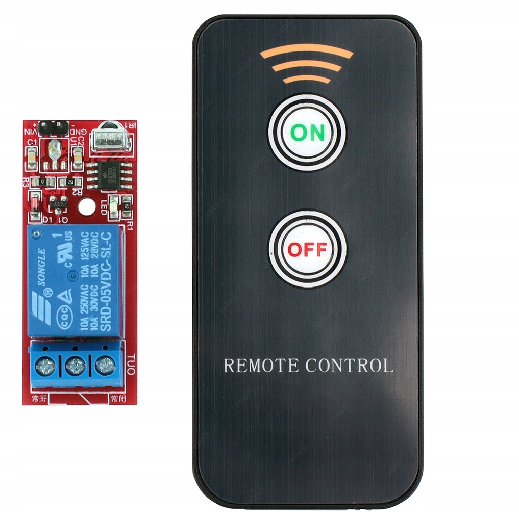 Módulo de Relé de 5VDC + Control Remoto Infrarrojo
