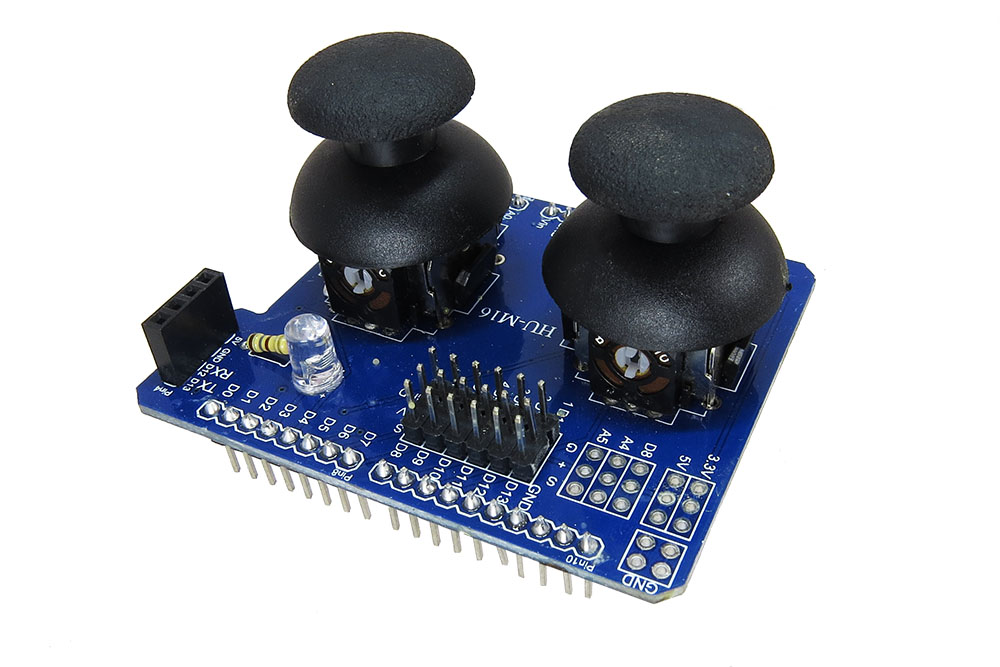 JoyStick-X2 Joystick Doble para Arduino en Placa