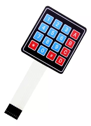 Teclado de Membrana de 4x4 Teclado Matricial Keypad 4x4