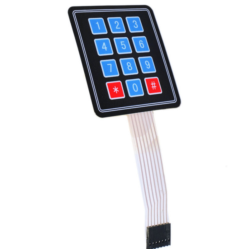 Teclado Matricial de 3x4, de Membrana