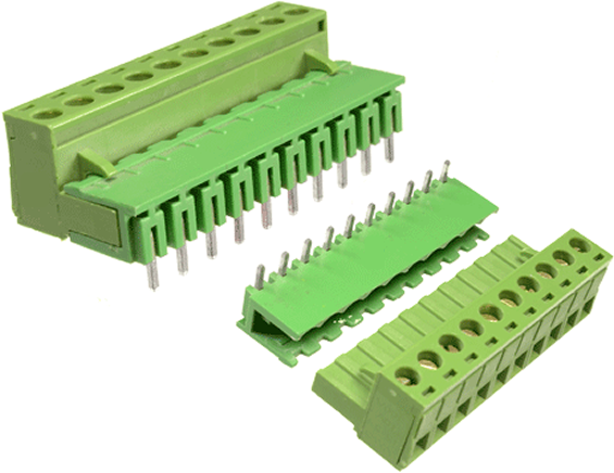 Bornera de Conexión * 10 de 10A/300V Angulo M/H