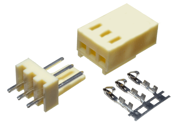 Molex Impreso de 3 Pines Hembra/Macho 2.54mm
