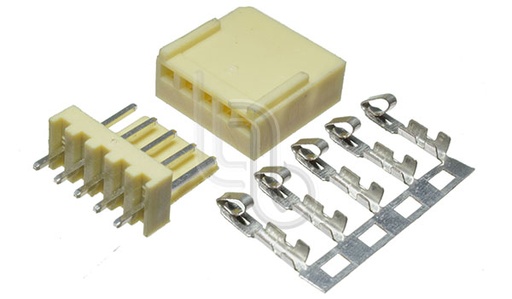 Molex Impreso de 5 Pines Hembra/Macho 2.54mm